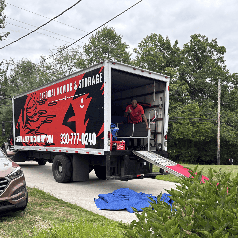 cardinal moving akron commercial movers truck